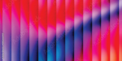 Grainy background glowing blurred color flow banner poster cover design, noise texture. Refracted Glass Gradient Effect. Ribbed glass morphism texture.