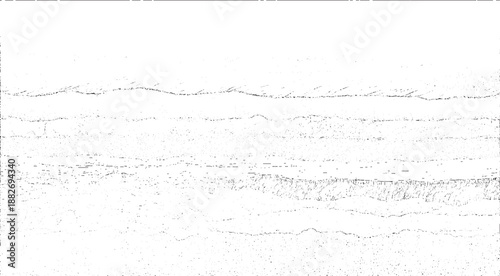 Black and white abstract depicting horizontal layers of geological formations with subtle textures and linear hatching suggesting sediment or rock strata