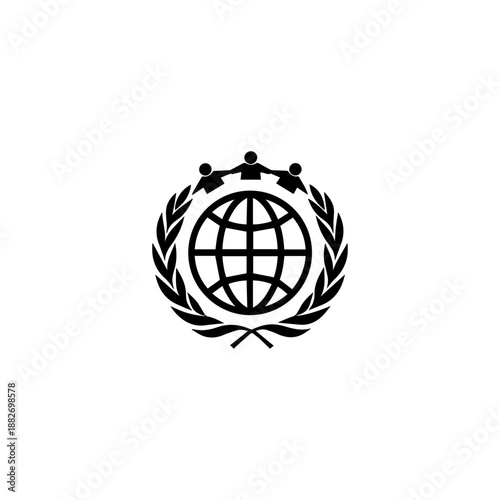 Global Community symbol icon design. illustration isolated on white background.