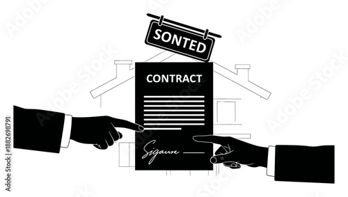 Rental Agreement Success - Realtor & Tenant Handshake