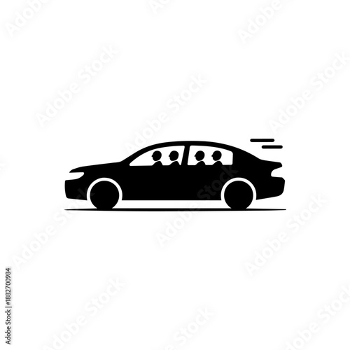 Carpool icon icon design. illustration isolated on white background