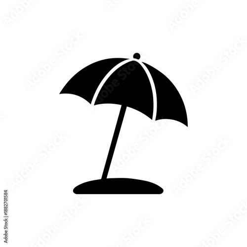 Beach umbrella icon icon design. illustration isolated on white background