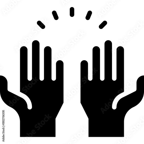 Islamic Prayer and Spiritual Belief Vector Icon