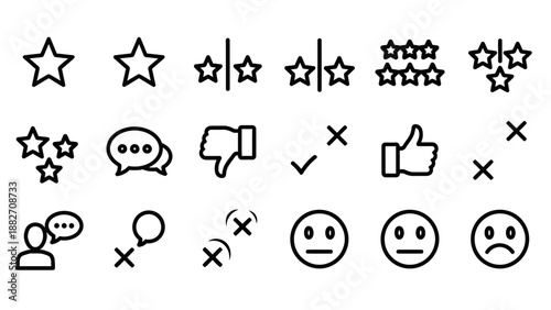 Black and white social media icons.