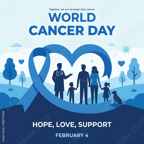 World Cancer Day Awareness Poster Design