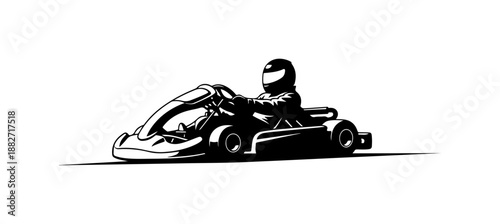 Go-Kart Racing Illustration