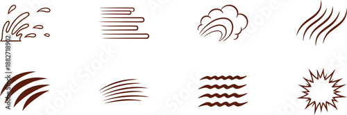 Motion Vector Art. Featuring wind, explosion and lines
