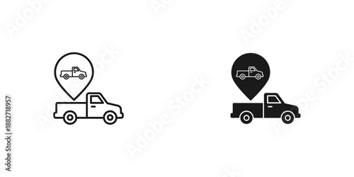 Tow Truck with Camera Surveillance Icon