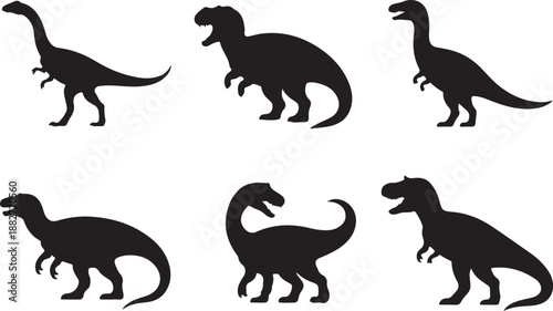 Dinosaur Silhouettes Collection Vector Set

Prehistoric Dinosaurs Black Silhouette Illustration

Dino Adventures Silhouette Pack Design