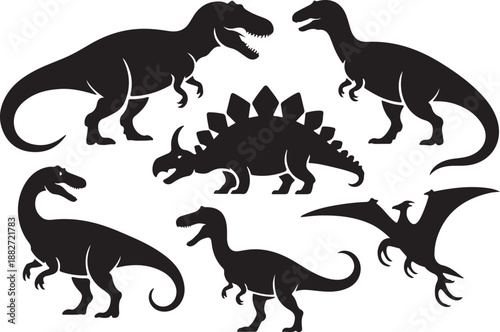Dinosaur Silhouettes Collection Vector Set

Prehistoric Dinosaurs Black Silhouette Illustration

Dino Adventures Silhouette Pack Design