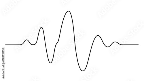 Abstract sound wave illustration, representing audio signals and waveform analysis
