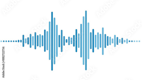 Audio Waveform Visualization - A Representation of Sound Frequencies and Amplitude
