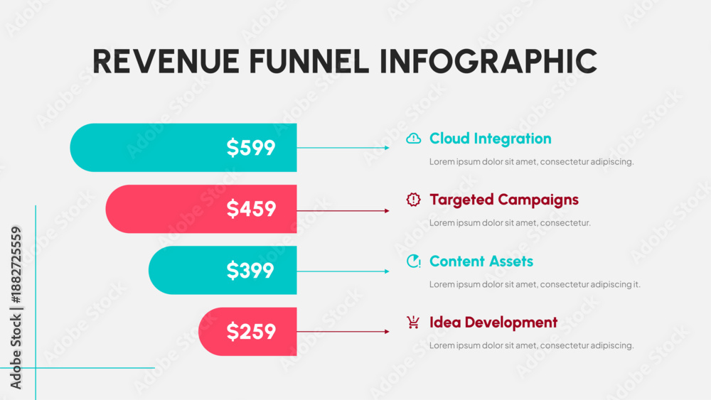 Fototapeta premium Business Funnel Infographic