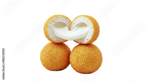 Mochi Balls with Creamy Filling