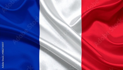 France flag with vertical blue, white, red stripes.