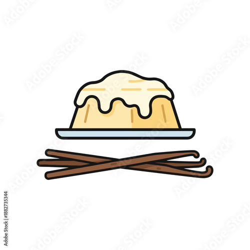 Creamy Vanilla Custard with Vanilla Beans