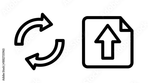 Market validation and proof of concept icons: graph showing market growth and lightbulb with checkmark.