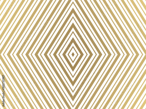 Golden diagonal lines creating diamond shapes, abstract elegant geometric pattern background