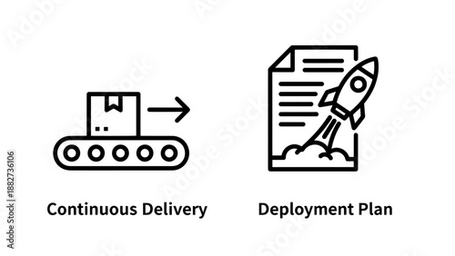Icons symbolizing session duration with a stopwatch and engagement time with a clock showing upward movement, perfect for website analytics and user behavior tracking.