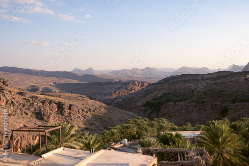 Oman, view from the top of the mountain