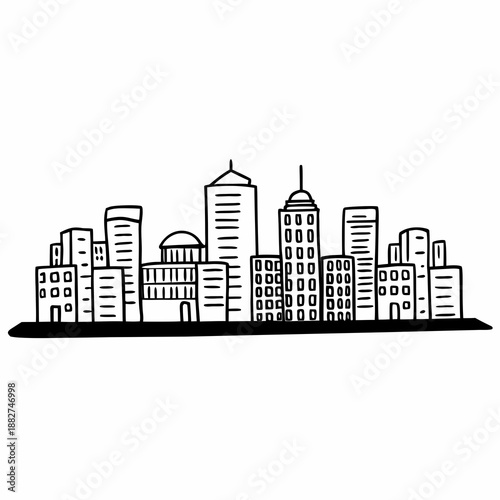 city skyline vector