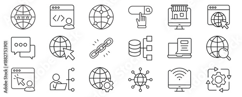 Foto Website icon set