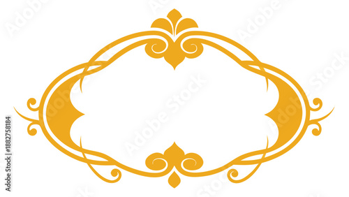 Elegant gold ornate frame