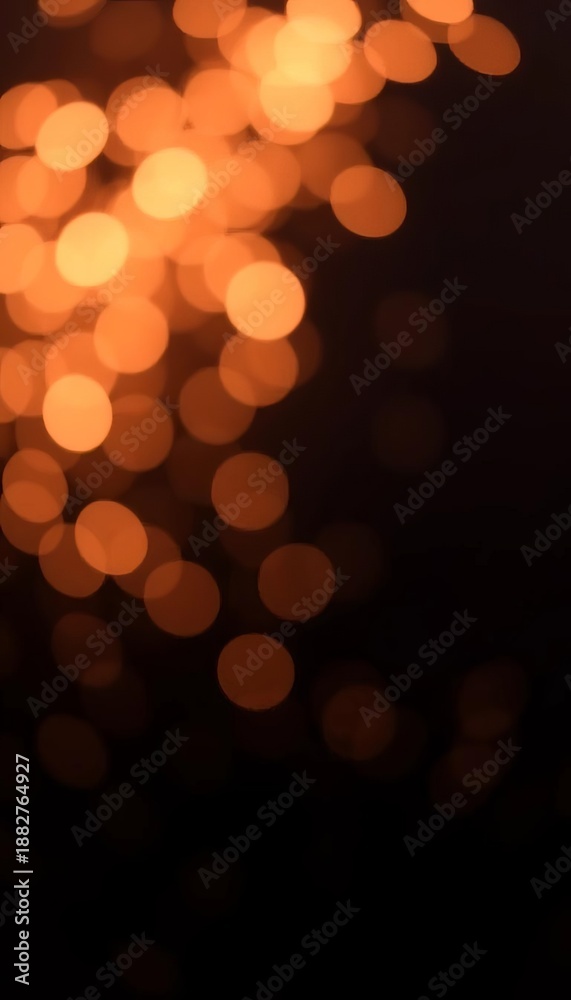 Obraz premium Abstract bokeh lights shimmer on a dark, elegant background, perfect for sophisticated presentations, abstract, effect