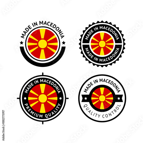 National flag of the Republic of North Macedonia