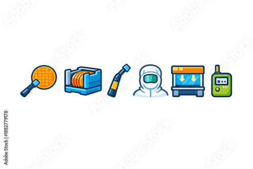 Set of Technology and Industry Icons