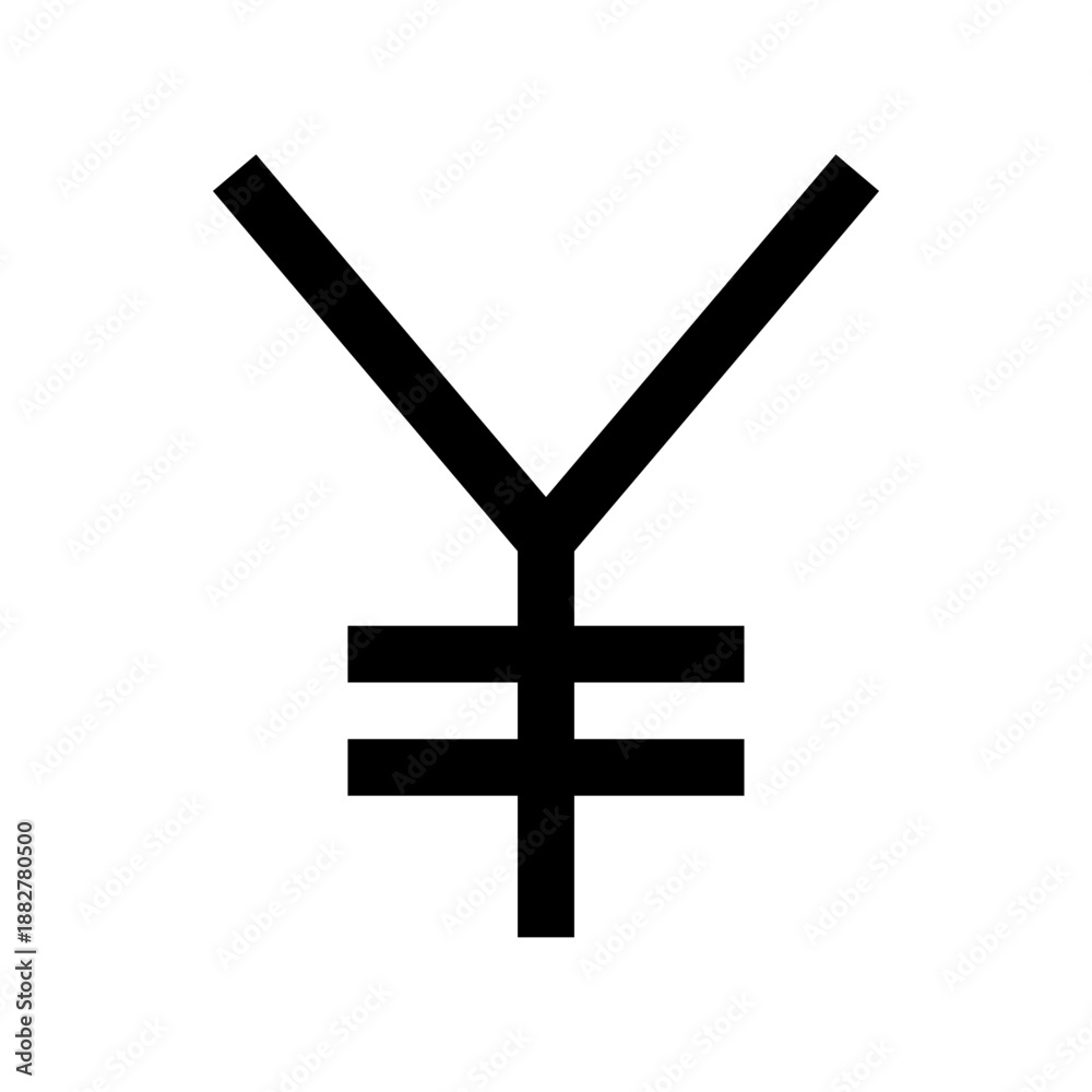 Obraz premium yen currency icon