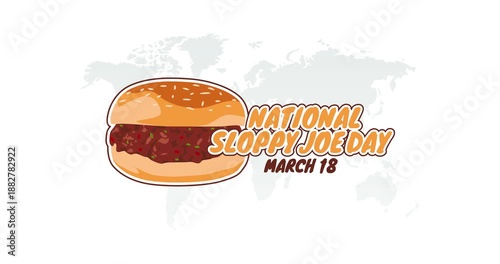 national sloppy joe day motion video, ideal for national sloppy joe day celebration