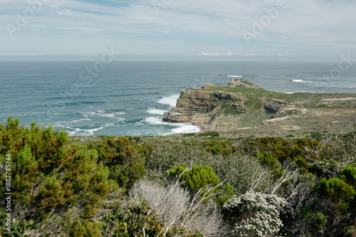 Wallpaper Mural Coastal view of a rocky cliffside near Cape Point Lighthouse Torontodigital.ca