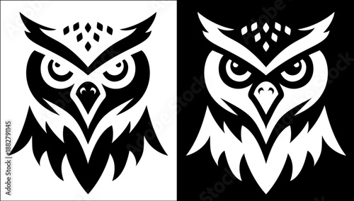 An Owl illustration mascot Owls sports team animal or an icon emblem branding concept.