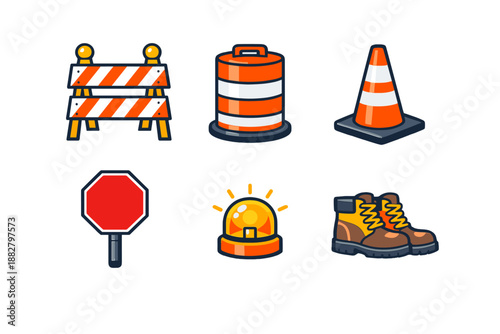Bilde på lerret Construction Icons Set