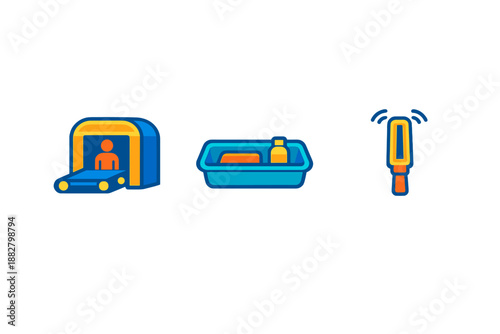 Airport Security Icons