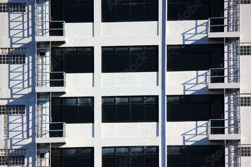 Architectural exterior design emergency exit fire of high building