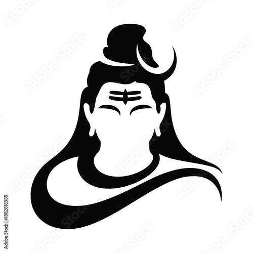 Hindu God Vector Silhouette