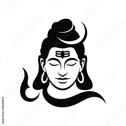 Hindu God Vector Silhouette