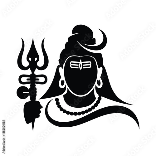Hindu God Vector Silhouette