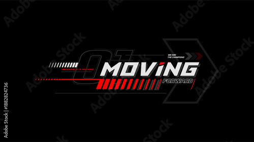 moving forward graphic art