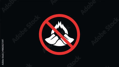 No smoking sign. Flat Design Icon. Vector icon set. Modern style icon. Glyph and solid icon set. Icon vector. line icon set. Clipart