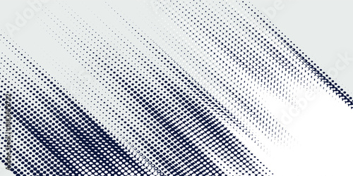 Abstract halftone wave dots background. Futuristic twisted grunge pattern, dots, circles. Vector modern optical pop art texture for posters, business cards and etc