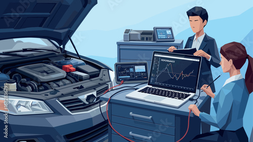 Automotive data analysis in a modern repair shop