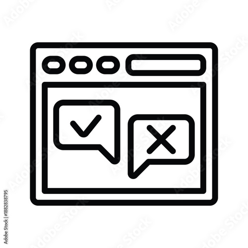 Online questionnaire icon