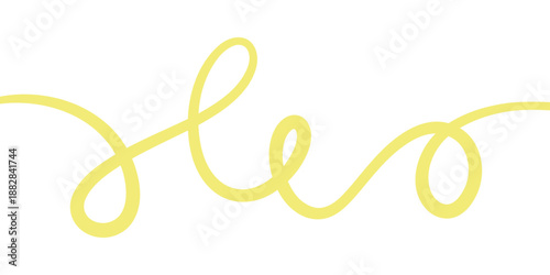 Playful yellow white squiggle abstract background