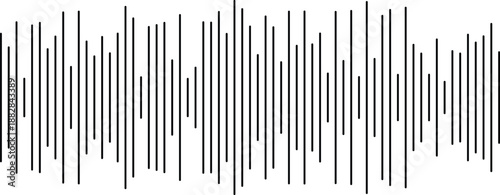 Audio Sound Wave Music Equalizer Abstract Digital Frequency with vector illustration