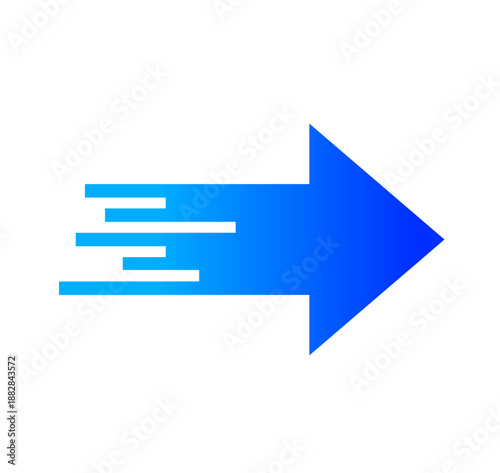 スピード感のある矢印