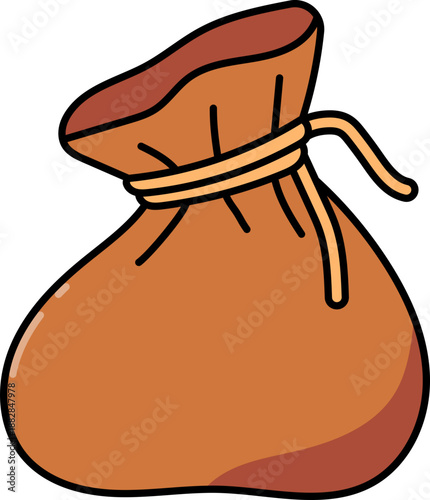 Treasure sack illustration illustration