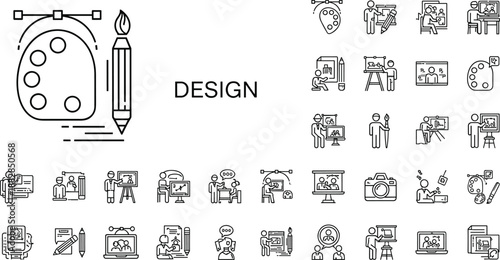 With people working on computers and projects pencil